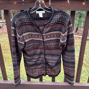 Vintage Neutral Color button up Sweater Cardiganan